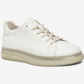 Resim Erkek Beyaz Hakiki Deri Sneaker Ayakkabı 