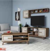 Resim Variant Ayla Tv Ünitesi Ve Orta Sehpa Takımı - Krem 