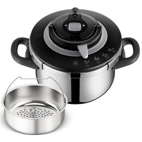 Resim Tefal P4550632 Clipso+ Chef 4.5 Litre 4 Pişirme Programlı Düdüklü Tencere - 1510002661 Inox 