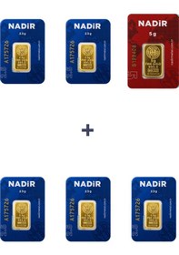 Resim Nadir Gold 24 Ayar 17,5 Gram Külçe Altın 1 Adet 5 Gram Külçe Altın + 5 Adet 2,5 Gram Külçe Altın 