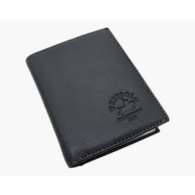 Resim Westpolo Hakiki Deri Kağıt Para Ve Bol Şeffaf Kart Bölmeli Unisex Kartlık - Gri Gri 