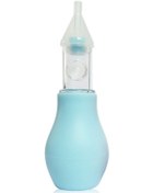 Resim Yaozixa Mavi Yumuşak Materyal Bebek Burun Aspiratörü - Ters Akış Engeli, El Basma Tipi Burun Temizleyici 