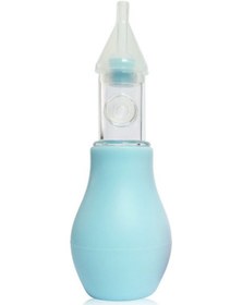 Resim Yaozixa Mavi Yumuşak Materyal Bebek Burun Aspiratörü - Ters Akış Engeli, El Basma Tipi Burun Temizleyici 