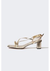 Resim DeFacto Kadın Yüksek Taban Suni Deri Topuklu Sandalet E2521AX25SMGD1 