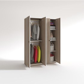 Resim Kenzlife Gardırop 4 Kapılı Kapaklı Devetabanı Crd 173 120 42 Gardolap Dolap Ofis 