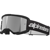 Resim Alpinestars Vision 3 Wordmark Goggle Kross Gözlüğü Siyah Gümüş 
