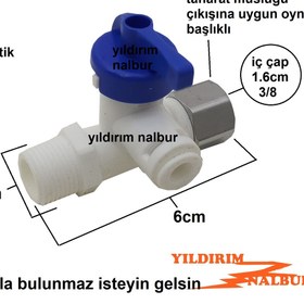 Resim yıldırım nalbur 2 ADET SU ARITMA BORUSU HAT ALMA KÜRESEL PLASTİK SU ARITICI MUSLUK BEYAZ 
