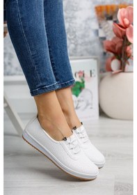 Resim EPAAVM - Ortopedik Pedli Lazerli Beyaz Ayakkabı - MRC060201 Beyaz 