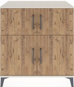 Resim Hyperion Şifonyer 4 Raflı 4 Kapaklı 88x44x96 Aytaşı-çam Aytaşı 