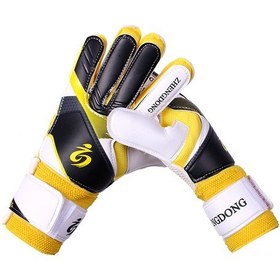 Resim Teltree Gençler Ve Yetişkinler İçin Anti-kaygan Kalın Lateks Kaleci Eldiveni - Sarı, 19-20cm, 9 Numara Sarı 