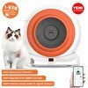 Resim Groove Q-Clean Otomatik Kedi Tuvaleti Turuncu - Petfit Aqua Flow Akıllı Su Pınarı Çeşmesi - Petfit Feline Prime Otomatik Mama Kabı 