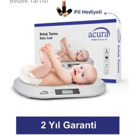 Resim HALL BREATHE 20kg Kapasiteli Dijital Bebek Tartısı, CE Onaylı, Beyaz 