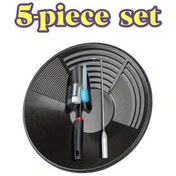 Resim 5'li Altın Arama Alet Seti - Kamp ve Altın Avı için İdeal, Kürek, Tava, Metal Kancası, Damlatma Tüpü ve Saklama Şişesi Dahil, Altın Yataklarını ve Mineralleri Bulmak için Tasarlandı, Metal Dedektörü, Profesyonel Metal Dedektörü, Metal Dedektörleri, Güçlü Metal Dedektörü, Metal Bulucu, Pinpointer, Metaaldetectoren, Taşınabilir Metal Dedektörü 