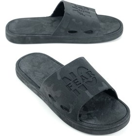 Resim Gezer Yazlık Erkek No Fear Airblow Islak Zemine Uygun Günlük Ev Bahçe Havuz Terlik Siyah 