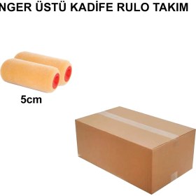 Resim Izmir Fırça Arge Toptan Sünger Üstü Kadife Rulo 5cm (2'li) 100 Adet 014503 