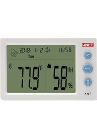 Resim A13t Unit Dijital Saatli Sıcaklık Ve Nem Ölçer 
