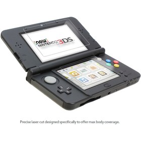 Resim Yeni 3DS için 2 adet LCD Ekran Koruyucu Üst Alt Kılıf, Hafif Bej Renkli Aksesuarlar 