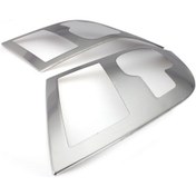 Resim Ford Transit Uyumlu 2003-2013 Krom Far Çerçevesi 2 Parça Paslanmaz Çelik 