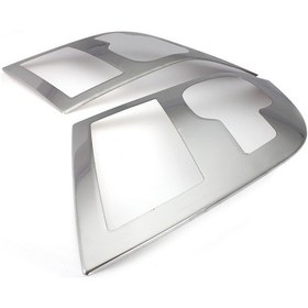 Resim Ford Transit Uyumlu 2003-2013 Krom Far Çerçevesi 2 Parça Paslanmaz Çelik 
