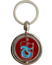 Resim Trabzonspor Anahtarlık Metal Döner Logo 
