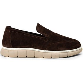 Resim Deery Erkek Hakiki Süet Kahverengi Loafer Ayakkabı - 02044mkhve01 