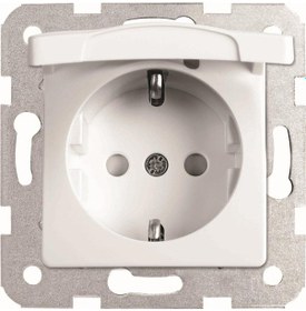 Resim Viko LİNNERA KAPAKLI Topraklı Priz ÇerçeveSİZ 