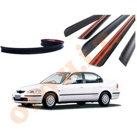 Resim Honda Civic İes Uyumlu Bagaj Üstü Spoiler Mat Siyah 