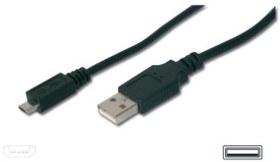 Resim Digitus AK-300110-030-S 3m USB2.0-USB MicroB 