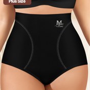 Resim MIOTAN Yüksek Bel Karın Kontrolü Şekillendirici Külotlar Kadınlar İçin, Büyük Beden, Dikişsiz, Rahat Kalıp, Kalça Kaldırma, Nefes Alabilen Polyester Karışımı, Siyah, Büyük Beden Külotlar 
