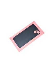 Resim Tkgz - Apple Uyumlu iPhone 13 Arka Pil Batarya Kapağı - Cam Kapak Geniş Lens Deliği - Beyaz Çok Renkli 
