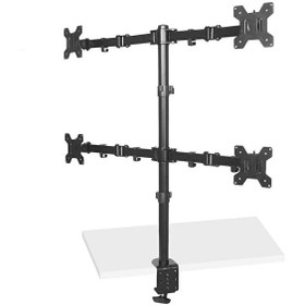 Resim Sline M054 13-27'' Hareketli Dört Kollu Masa Üstü Monitör Standı 