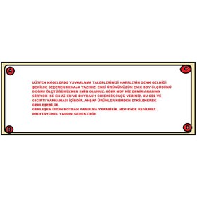 Resim maker ticaret Baza Mdf 90 X 190 8 (sekiz ) Milimetre Mdf Baza , Karyola ,ranza , Paravan Için . Ölçü Ver Kesilsin 