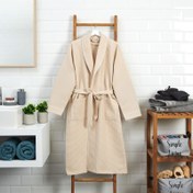 Resim DC Home Soho Erkek Pike Bornoz - Bej - L / XL 
