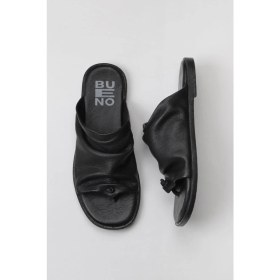 Resim Bueno Shoes Siyah Deri Kadın Parmak Arası Terlik 01WY2003 01WY2003 