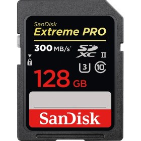 Resim Sandisk Extreme Pro 128GB 300MB/s SDHC UHS-II Hafıza Kartı SDSDXPK-128G-GN4IN 