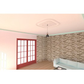 Resim MOTİFPİYER Motifpiyer Lamba Tavan Göbeği 81 Kare Oval Dis Citali 