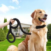 Resim 1 adet Ağır Hizmet Tipi Örgülü Köpek Tasma - Orta ve Büyük Köpekler için Dayanıklı ve Rahat Eğitim ve Yürüyüş Tasma, Geometrik Desen, Şarj Edilmez, Pil Olmadan, Eğitim Tasma|Güçlü Tasma|Göz Alıcı Tasma 