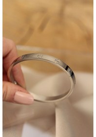 Resim Silver Renk Çelik Bilezik - Tj-bb3569 Diğer 