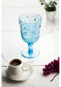 Resim Akrilik Aquamarin Tekli Kadeh & Su Meşrubat Kahve Yanı Bardağı 450 Ml Cam Değildir Çok Renkli 