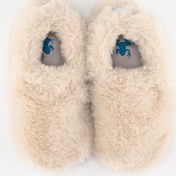 Resim HOPFRÖG Furry Furry Kırık Beyaz Kürk Barefoot Patik (HEDİYE SETİ) 