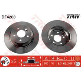 Resim Trw Fren Dıskı Arka Mercedes W211 S211 C218 W212 S212 IS00-TRW DF4263 