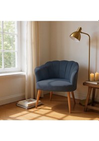 Resim Azra Mobilya Papatya Babyface Kumaş Modern Berjer Koltuk 13 Renk Seçeneği - Antrasit Antrasit 