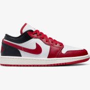 Resim Jordan Air 1 Low Kadın Kırmızı Spor Ayakkabı 