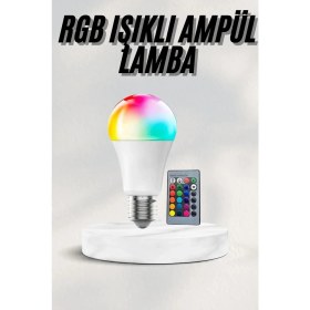 Resim Yazline Global Akıllı Rgb LED Ampul LED Uzaktan Kumandalı Renk Değiştiren Ampul 