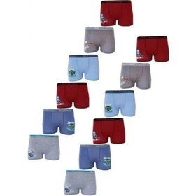 Resim Kota 1005 Erkek Çocuk Renkli Baskılı Boxer 12 Adet 001 