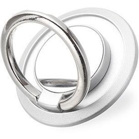 Resim AboutThePerfect Yuvarlak Parmak ve El Tutucu, Telefonlar İçin, Standlı, Gümüş Renkli, Güvenli ve Şık Tasarım 