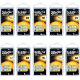 Resim Duracell Activair 10 Numara İşitme Cihazı Pili 6 x 10'lu 