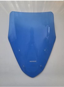 Resim Motocam Küba Vizy 50 Ön Cam 2022-2026 Model 43cm Mavi Renkli Kısa Cam 