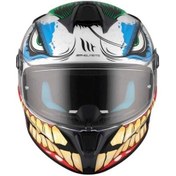Resim Mt Targo S Joke A5 Gloss Kapalı Motosiklet Kaskı Grafik 
