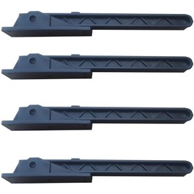 Resim ARKITEKT EX 4 Adet Siyah Katlanır Plastik Ayak Laptop Sehpası Yer Sofrası Sini Servis Keyif Kahvaltı Sehpası 